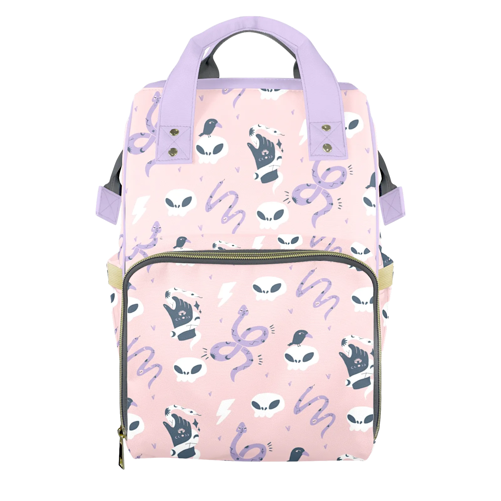 Memento Mori Customizable Diaper Bag