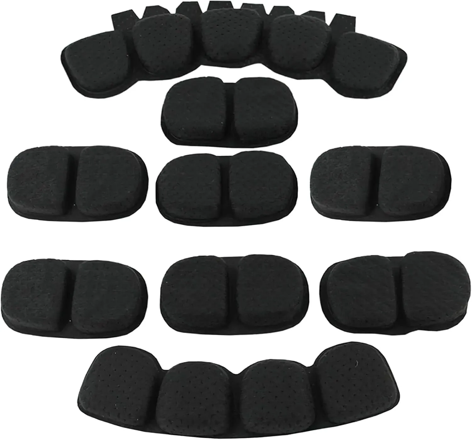 Memory Foam Helmet Padding Set, 9 Pieces, Includes Shock Absorbing Inserts & Stickers for Custom Helmet Decoration