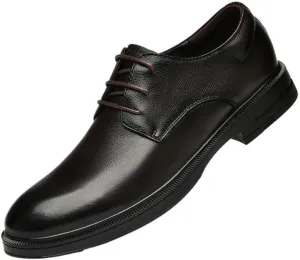 Men Oxfords Men's Fashion Classic Pointed Toe Shoes Lace Up Low Top Leather Dress Brogue Tuxedo Shoes Formal Business Non Slip Elegant Wedding
