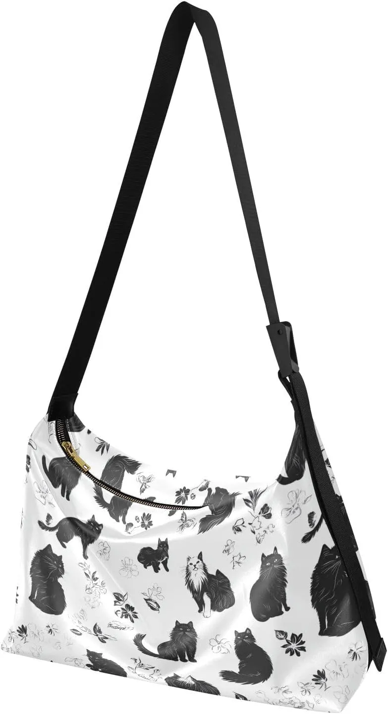 Men Purse Crossbody Beauty Womens Bags Crossbody Sport Sling Bag Chic Savannahcats Teal