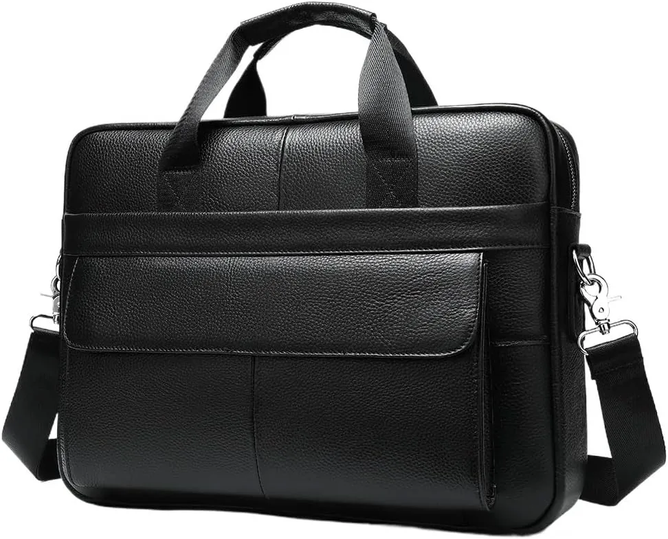 Men's Business Briefcase Daily Commuting Computer Handbag Office Workplace