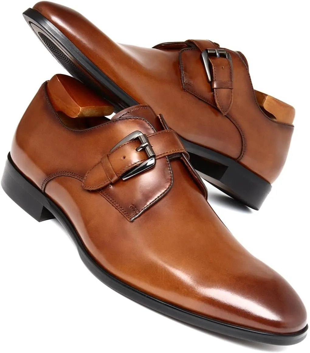 Men's Business Casual Dress Oxfords Formal Lace-Up Shoes for Office, Parties, and Daily Wear