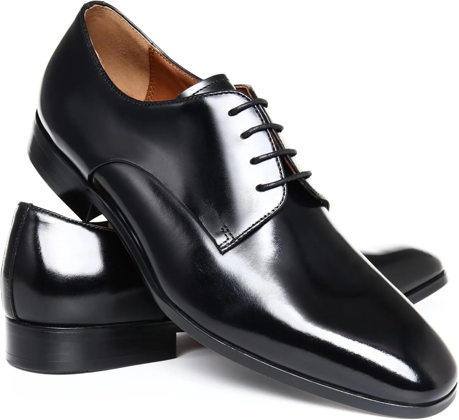 Men's Business Casual Dress Oxfords Formal Lace-Up Shoes for Office, Parties, and Daily Wear