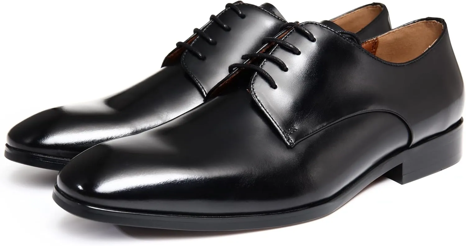Men's Business Casual Dress Oxfords Formal Lace-Up Shoes for Office, Parties, and Daily Wear