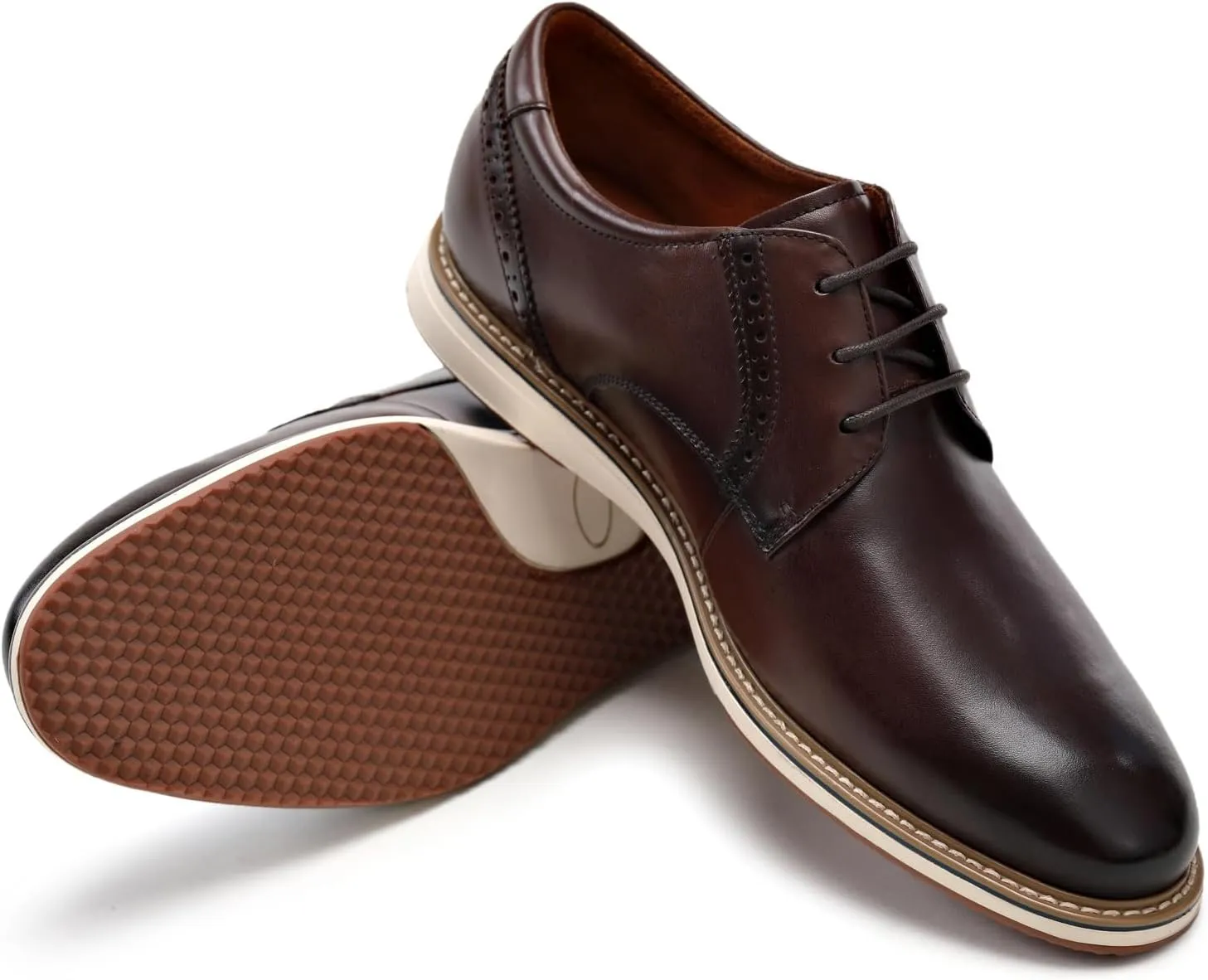 Men's Casual Dress Oxfords Shoes Business Formal Derby Sneakers