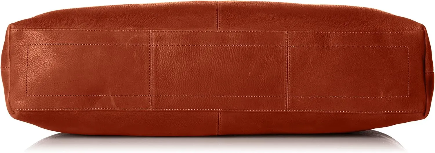 Men's Classic Leather Weekender Bag, Tan, One Size