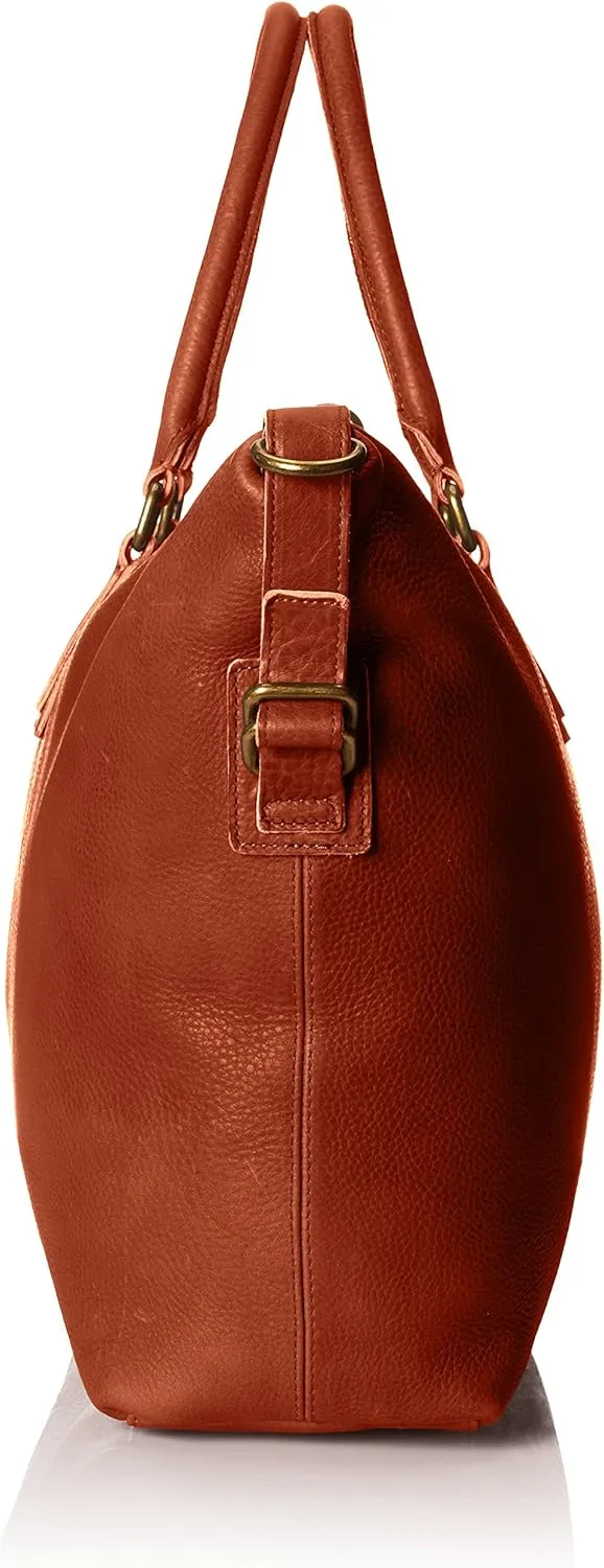 Men's Classic Leather Weekender Bag, Tan, One Size