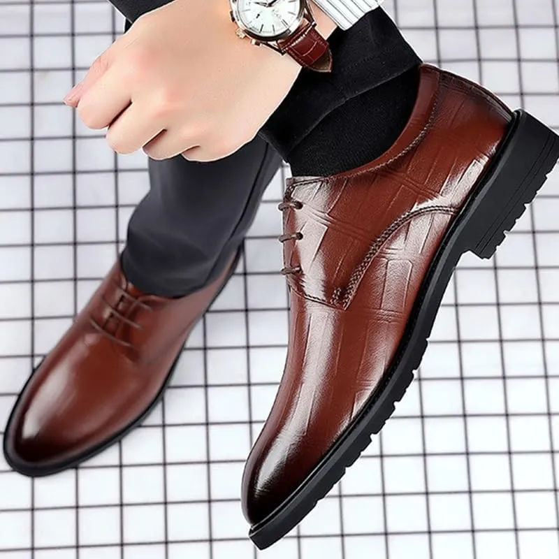 Mens Comfort Dress Shoes Men's Patent Leather Tuxedo Shoes Modern Lace-up Wedding Formal Oxford