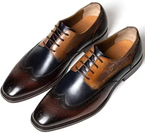Men's Dress Oxfords Shoes Laces Up for Mens Business Formal Wedding Comfortable Shoes