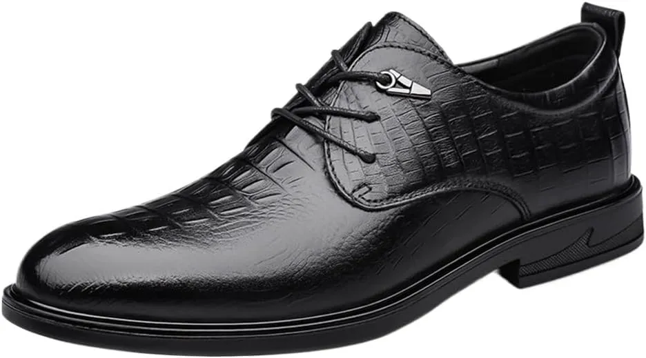 Mens Dress Sneakers Trends Non-Slip Casual Business Work Formal Office Working Leather Derby Shoes