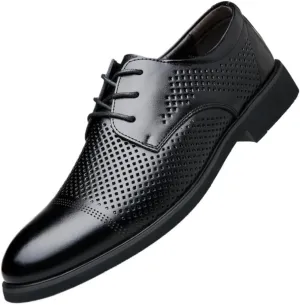 Mens Elevator Dress Shoes 6CM Height Increase Business Formal Leather British Style Wedding Suit Comfortable Shoes