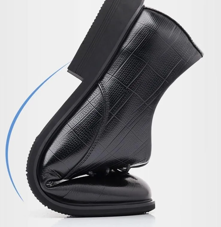 Men's Lace-Up Oxford Shoes Soft Leather Dress Shoes for Weddings Formal Fashion Wingtip Brogue Shoes