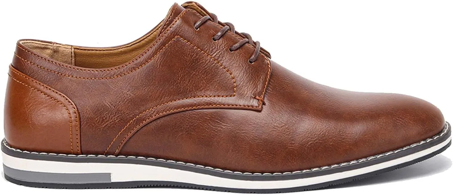 Men's Orthopedic Dress Shoes Business Oxford Derby Shoes Casual Leather Walking Flats