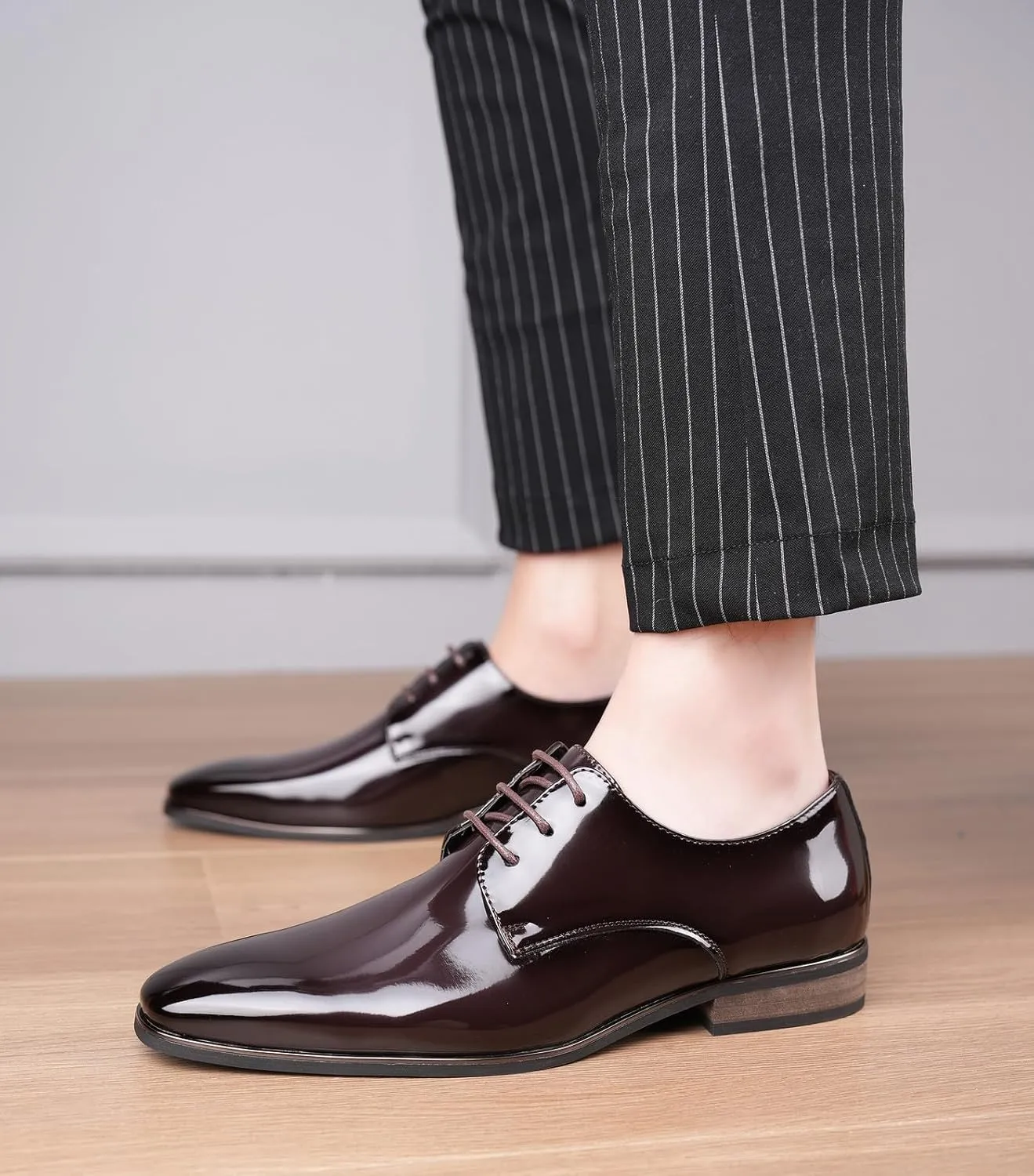 Mens Oxfords Formal Dress Tuxedo Derby Shoes Casual Wedding Fashion Walking Shoes for Men