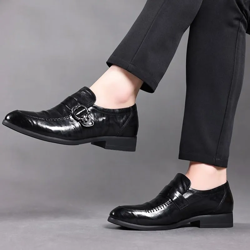Mens Oxfords Shoes All-Day Comfort Platform Wingtip Brogue Oxfords Luxury Men's Handmade Leather Modern Classic Leather Lined Perforated Dress Oxfords Shoes