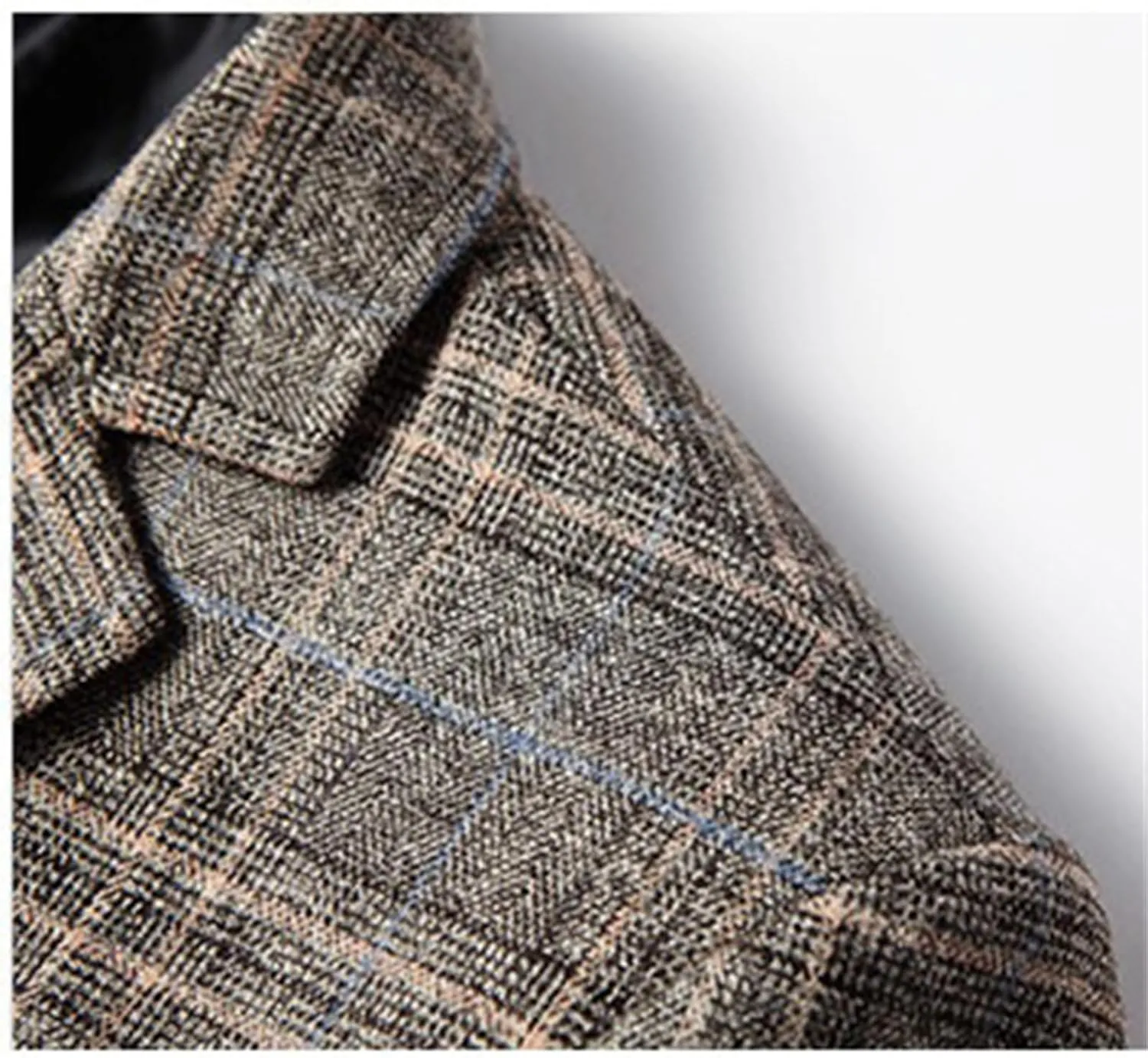 Men's Plaid Blazer Business Sports Coat Slim Fit Plaid Suit Jackets Blazer for Wedding Party