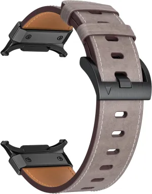 Metal Leather Strap For Samsung Galaxy Watch Ultra 47mm Stainless Steel Business Bracelet Belt For Galaxy Watch Ultra 47mm Watchbands