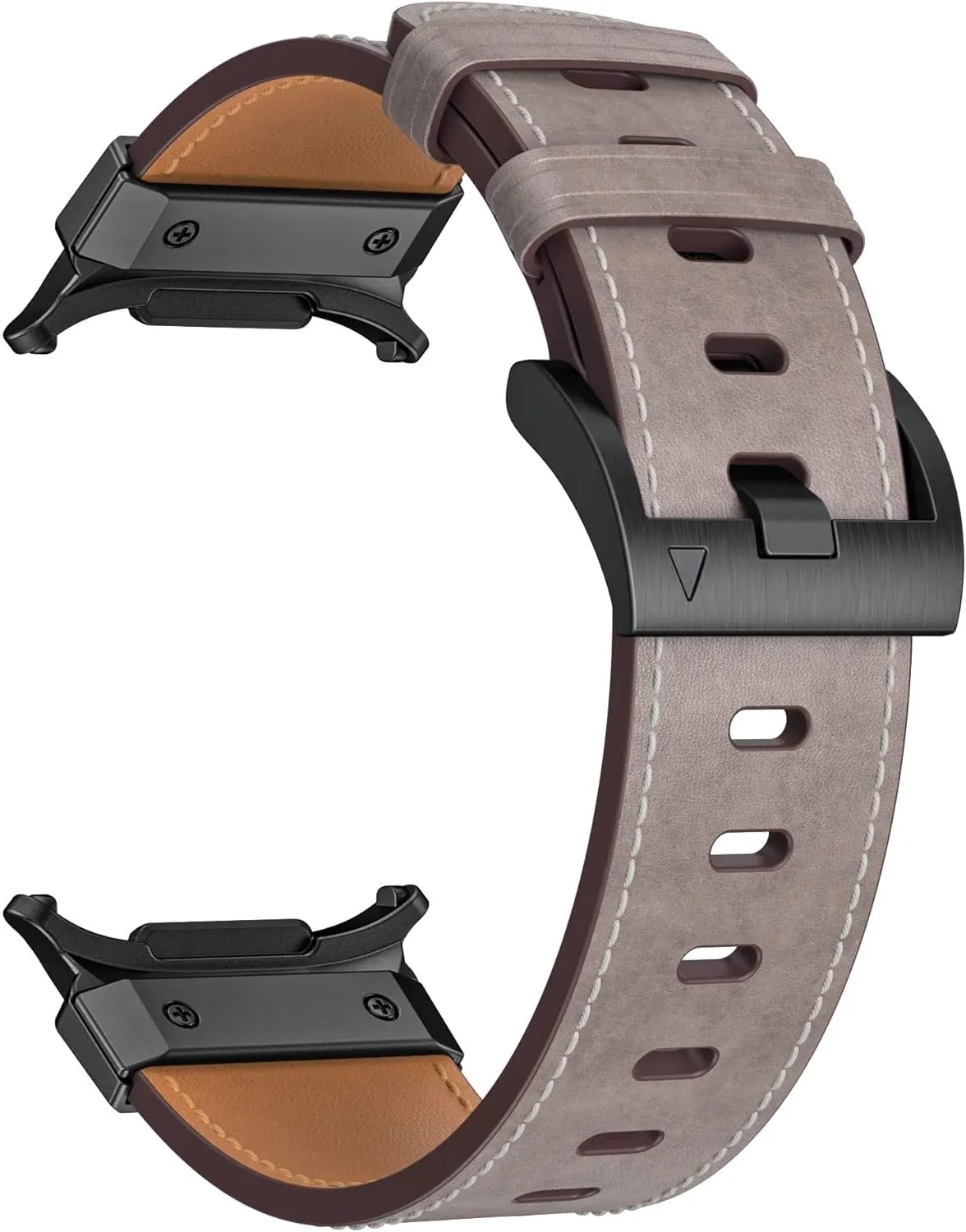 Metal Leather Strap For Samsung Galaxy Watch Ultra 47mm Stainless Steel Business Bracelet Belt For Galaxy Watch Ultra 47mm Watchbands