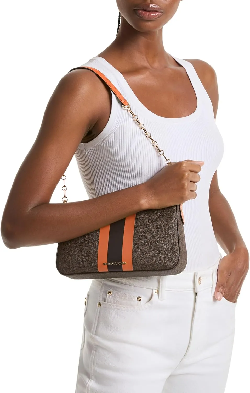 Michael Kors Empire Medium Chain Pouchette