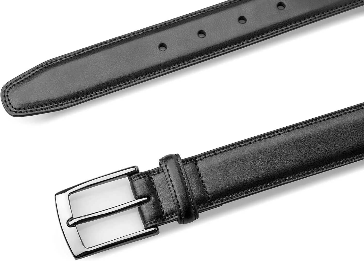 MILORDE Men's Genuine Leather Dress Belt, Handmade, 100% Cow Leather, Fashion & Classic Designs for Work Business and Casual