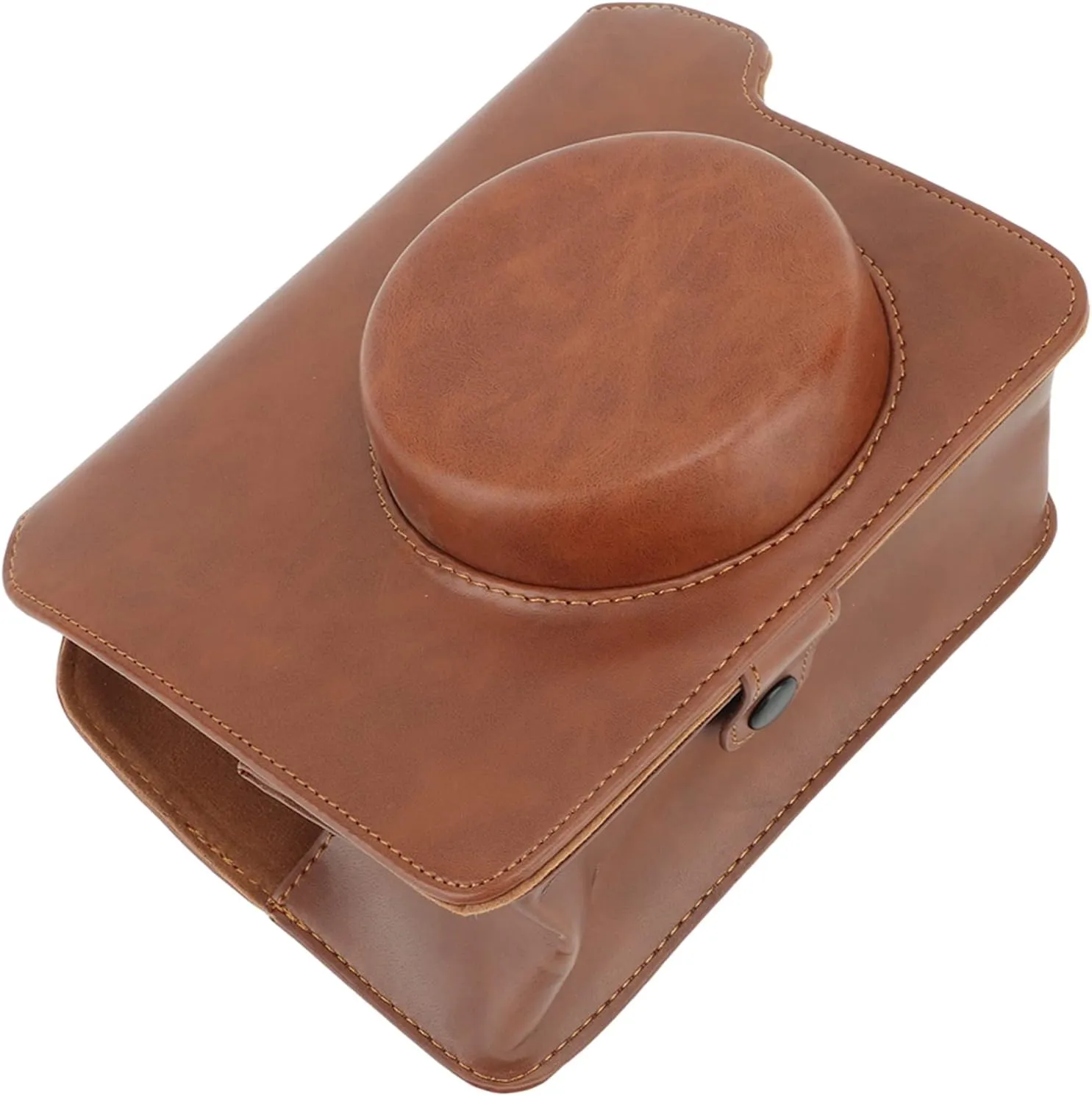 Mini Camera Bag PU Camera Ive Case with Shoulder Strap for Wide300 le Camera PU Case for Ion (Brown)