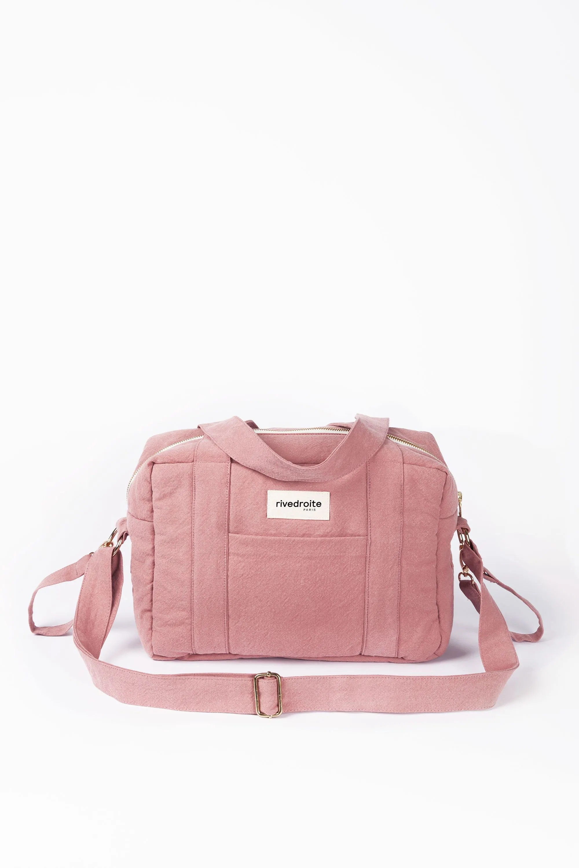 Mini Darcy the anti diaper bag - Recycled cotton Bois de Rose