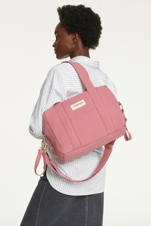 Mini Darcy the anti diaper bag - Recycled cotton Bois de Rose