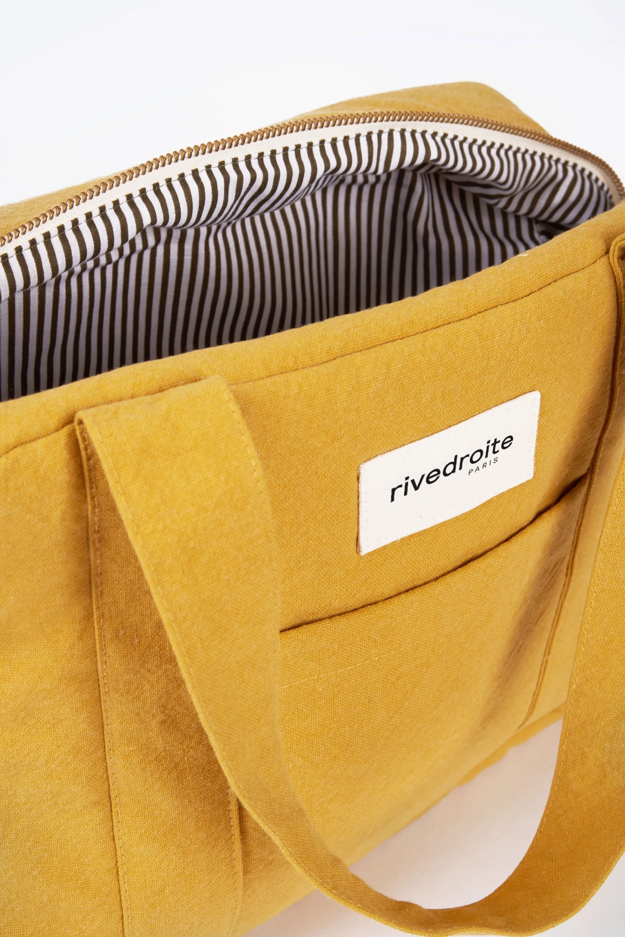 Mini Darcy the anti diaper bag - Recycled cotton Mustard