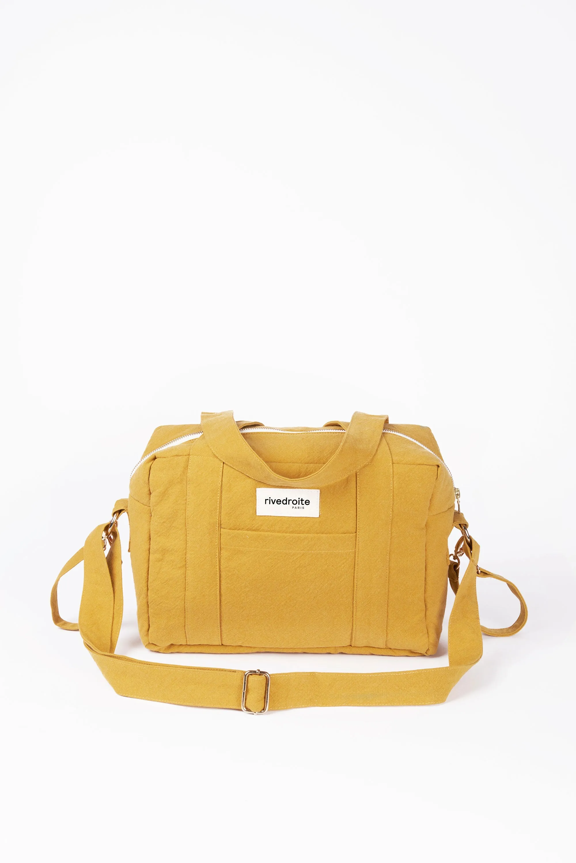 Mini Darcy the anti diaper bag - Recycled cotton Mustard