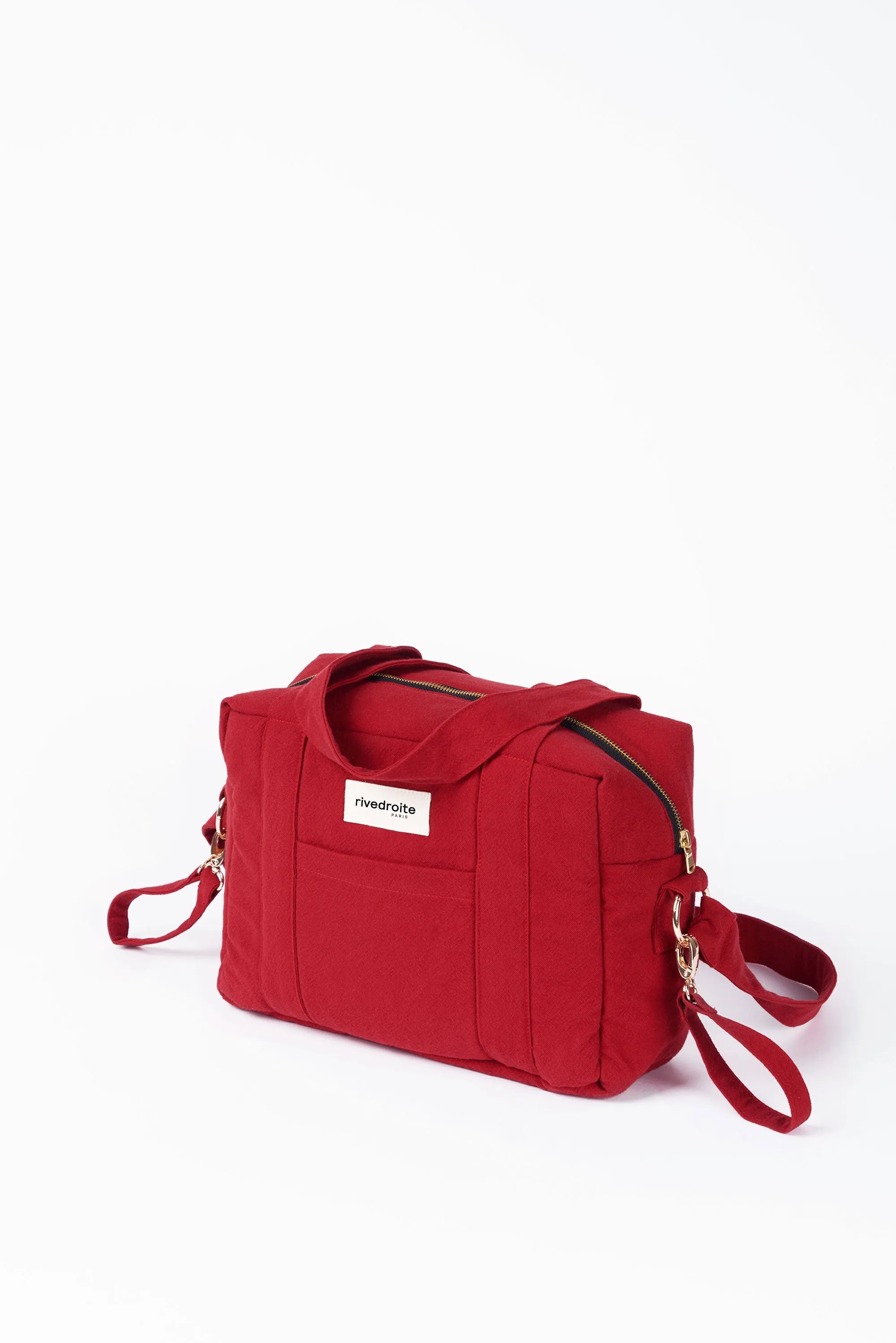 Mini Darcy the anti diaper bag - Recycled cotton Vibrant Red