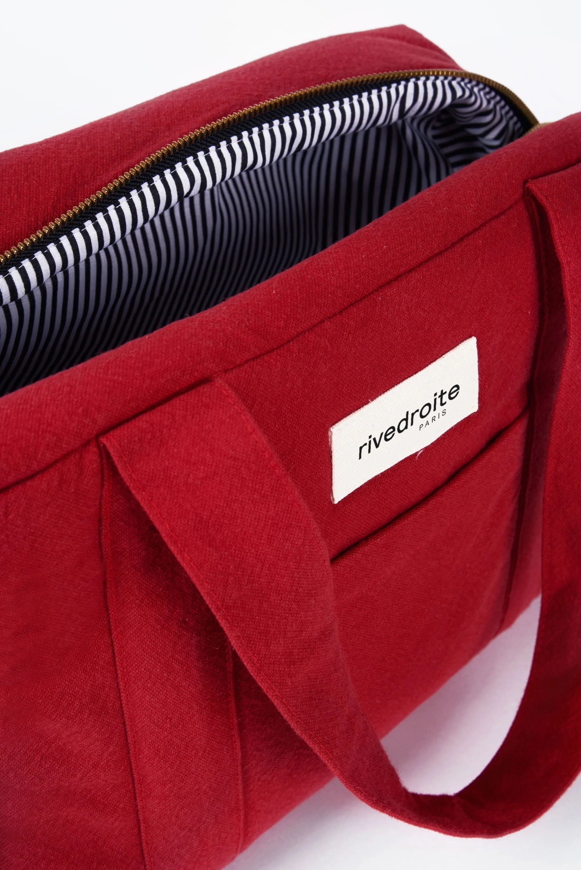 Mini Darcy the anti diaper bag - Recycled cotton Vibrant Red