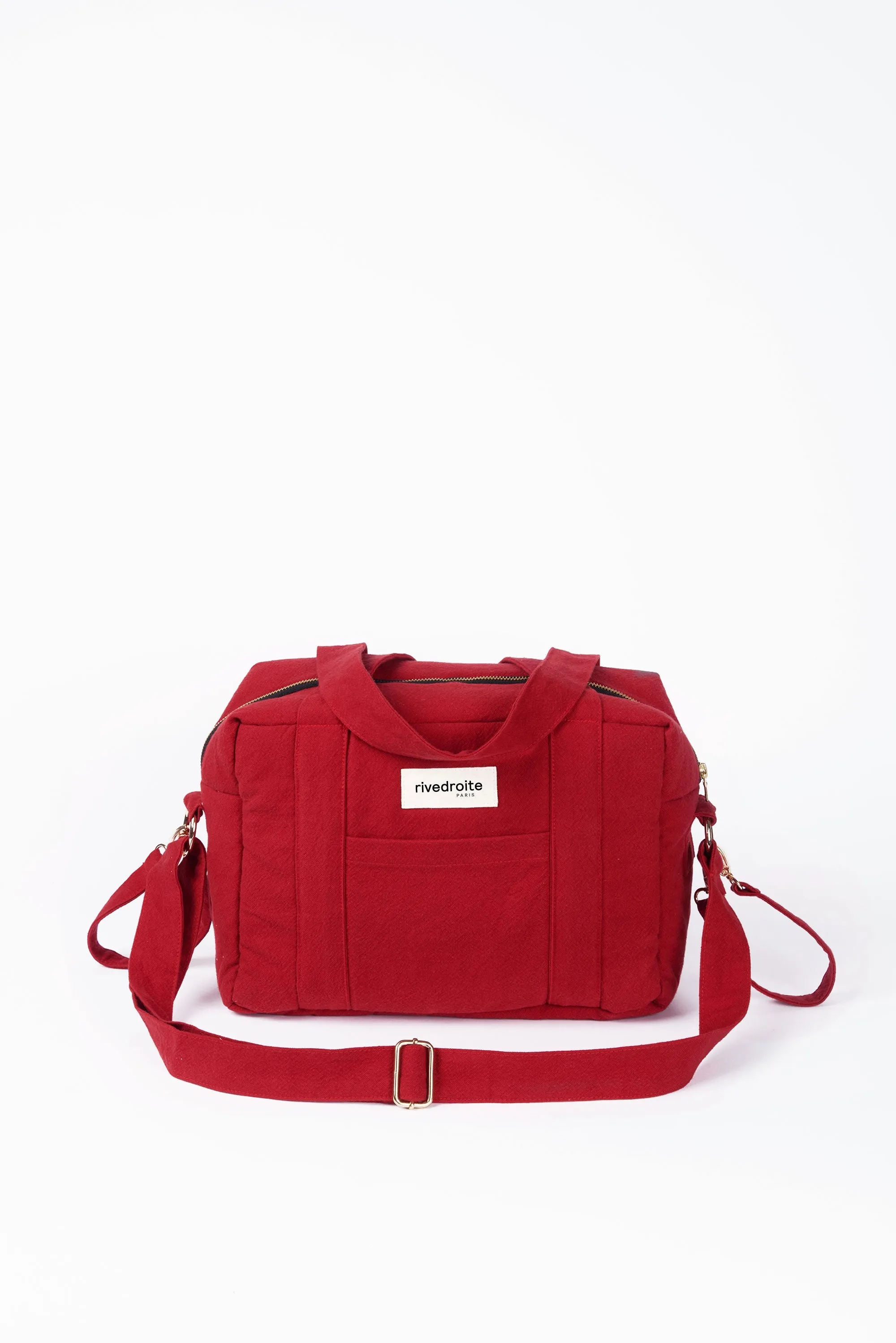 Mini Darcy the anti diaper bag - Recycled cotton Vibrant Red