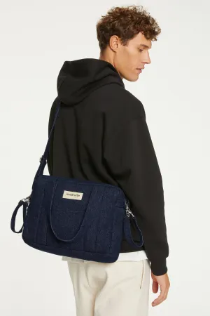 Mini Darcy the anti diaper bag - Upcycled Raw Denim