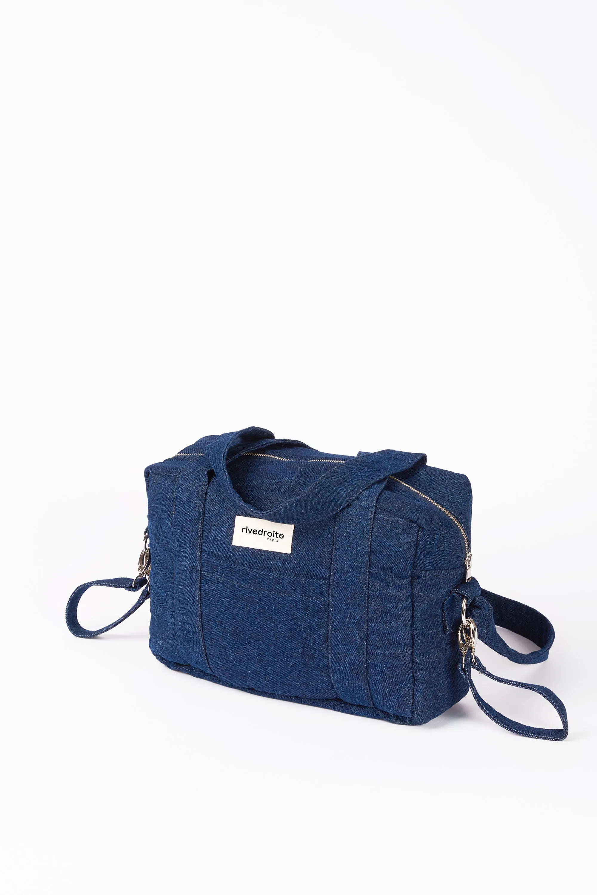 Mini Darcy the anti diaper bag - Upcycled Raw Denim