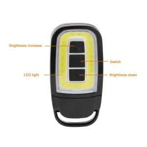 Mini LED Flashlight USB Rechargeable COBTorch 3 Modes Pocket White Red Lighting