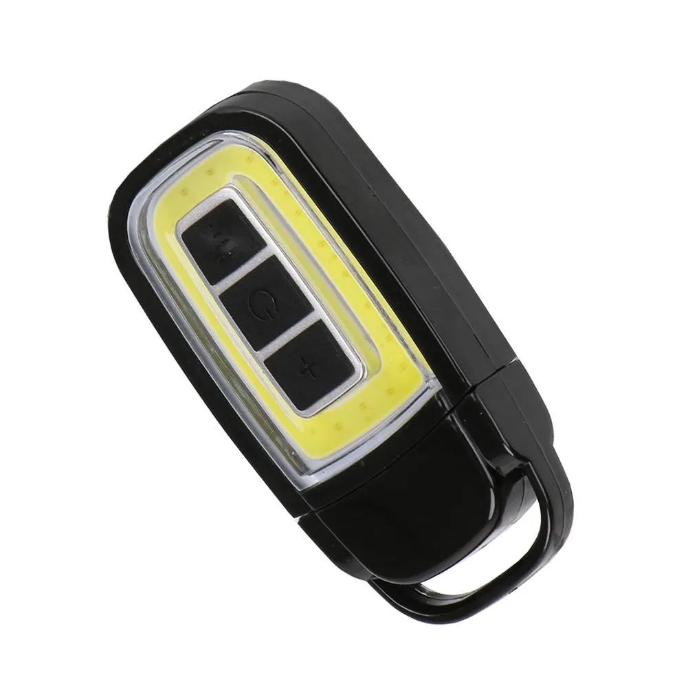 Mini LED Flashlight USB Rechargeable COBTorch 3 Modes Pocket White Red Lighting
