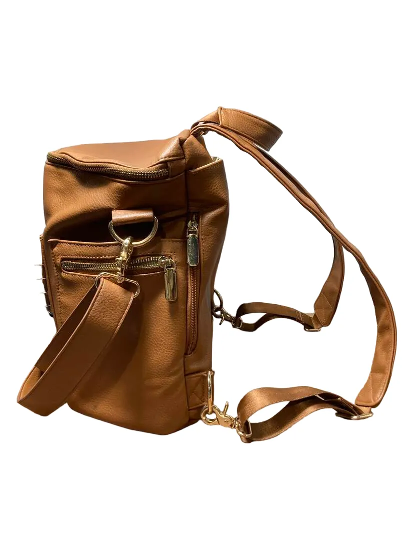 Miss Fong Leather Diaper Bag