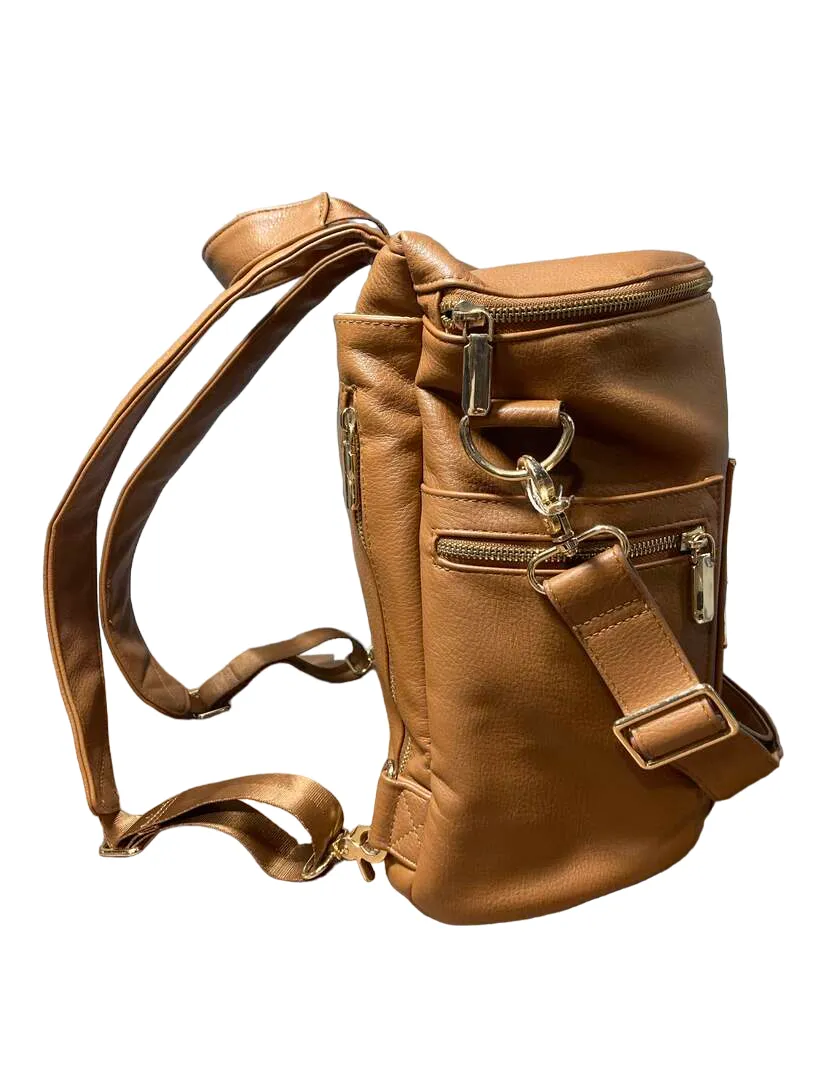 Miss Fong Leather Diaper Bag