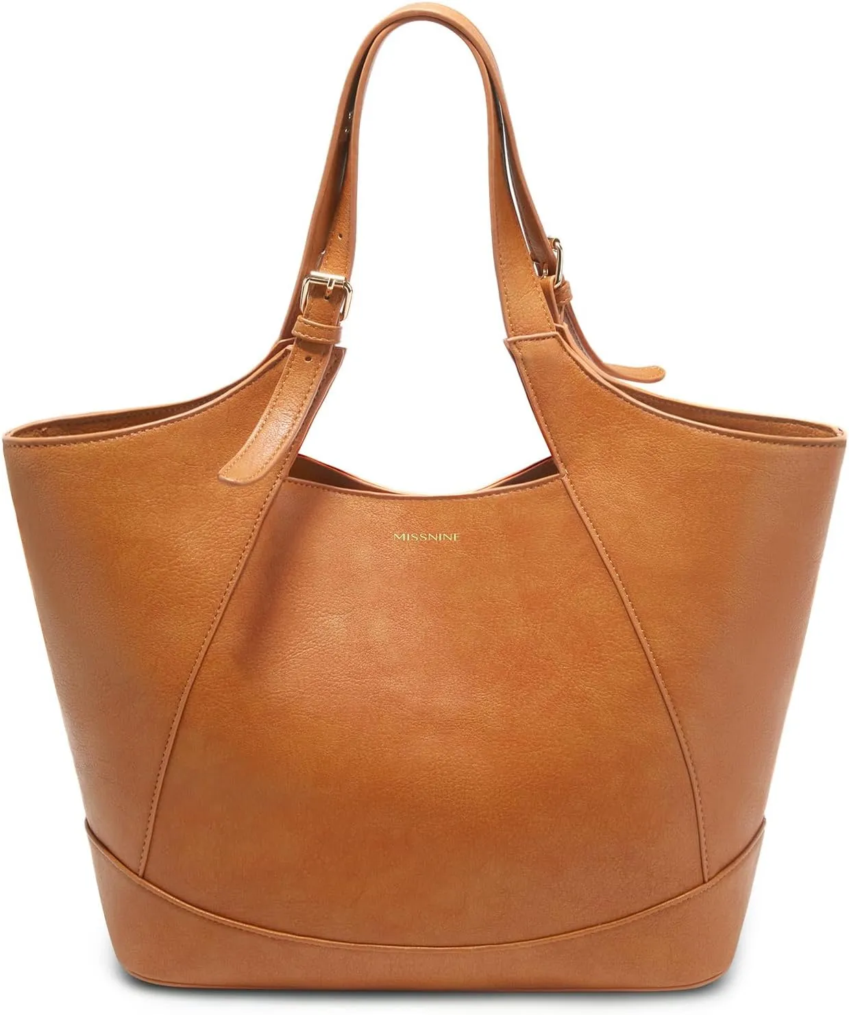 Missnine Large Tote Bag for Women Work, Vegan Leather Purses for Women, Ladies Travel Hobo Handbag with Adjustable Top-handle