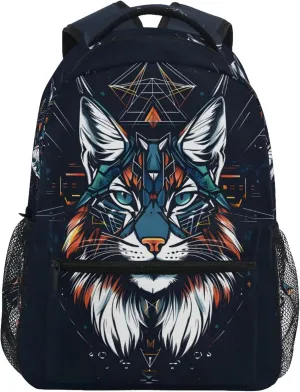 MNSRUU Student School Backpack Maine Coon Cat Laptop Backpack Business Travel College Knapsack Bookbags for Girls Boys