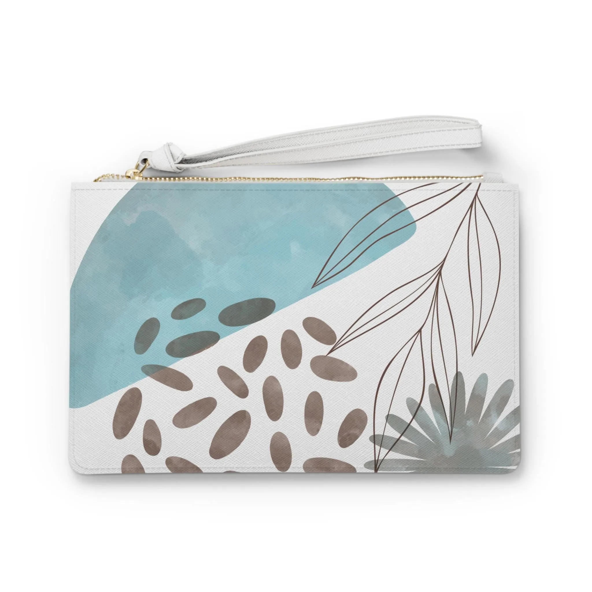 Modern Turquosie Print Minimalist Clutch Bag Stylish Purse for Women Ideal for Events or Everyday Use Perfect Gift, Artistically Designed