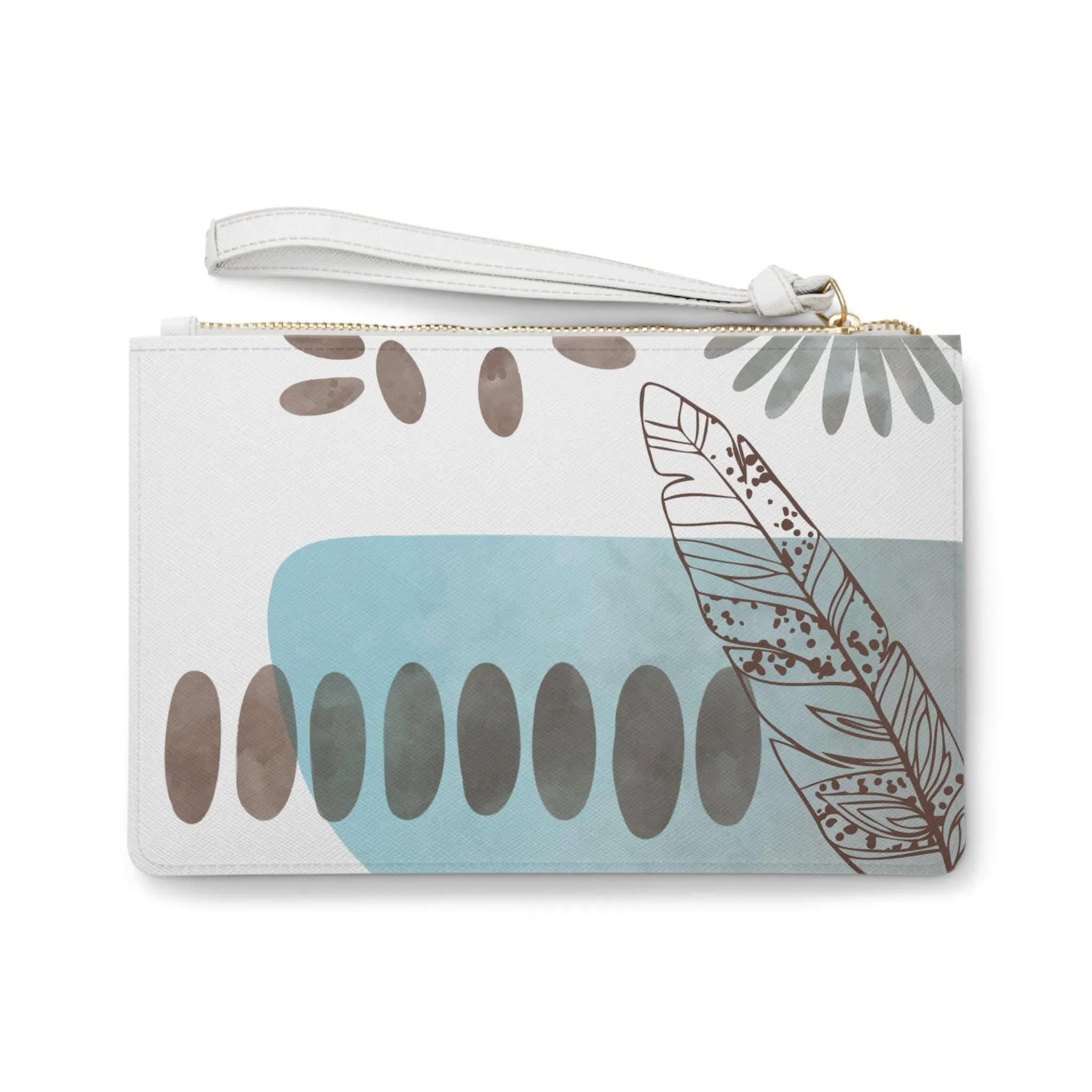 Modern Turquosie Print Minimalist Clutch Bag Stylish Purse for Women Ideal for Events or Everyday Use Perfect Gift, Artistically Designed