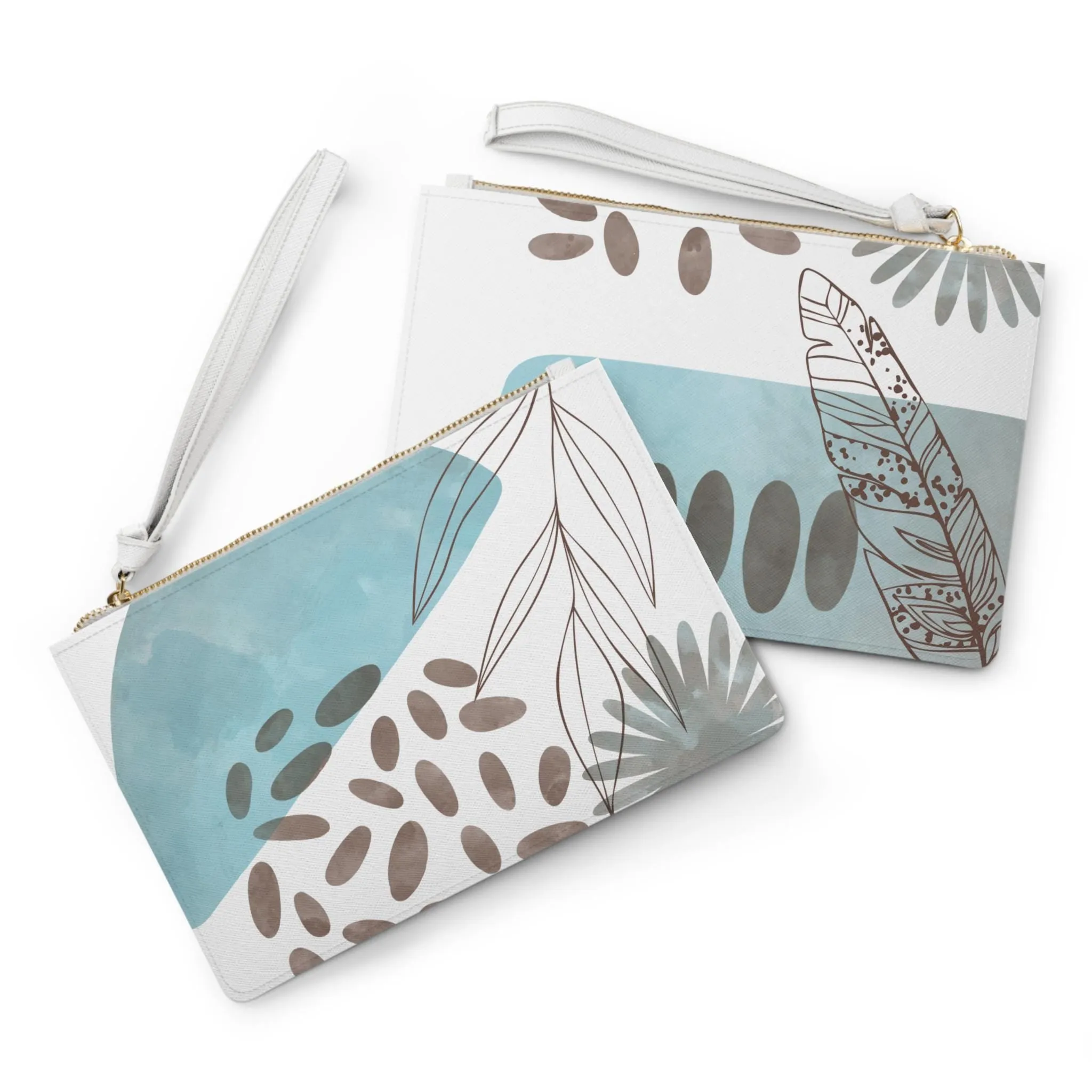 Modern Turquosie Print Minimalist Clutch Bag Stylish Purse for Women Ideal for Events or Everyday Use Perfect Gift, Artistically Designed