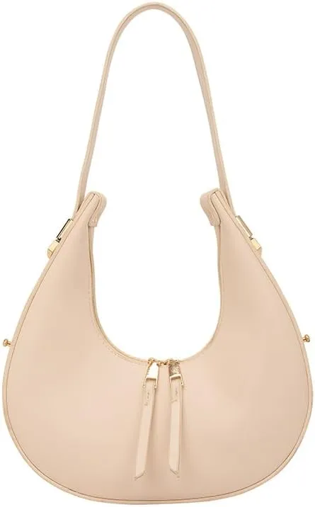 Molodo Small Shoulder Bag for Women Trendy Crescent Handbag Retro Underarm Bag Shoulder Clutch Purse for Daily Use