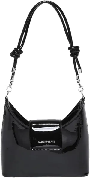 Molodo Y2k Purse Patent Leather Purse Shoulder Bag for Women Trending Purses Women's Crossbody Handbags Cool Underarm Bag