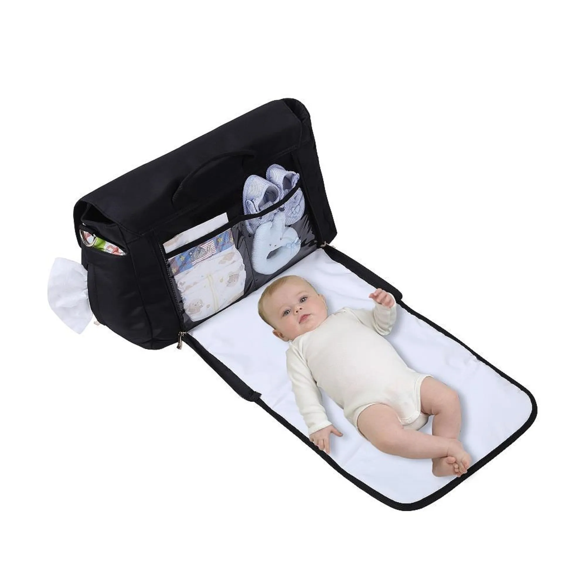 Monique with Built in Change Mat Messenger Diaper Bag