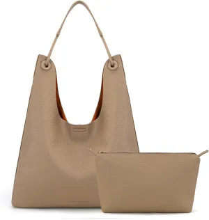 Montana West Hobo Bag for Women Shoulder Purse Handbags with Detachable Makeup Bag