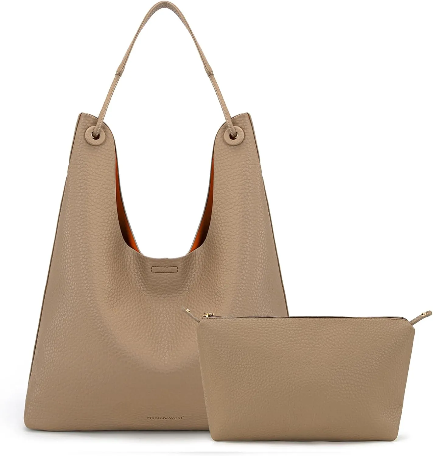 Montana West Hobo Bag for Women Shoulder Purse Handbags with Detachable Makeup Bag