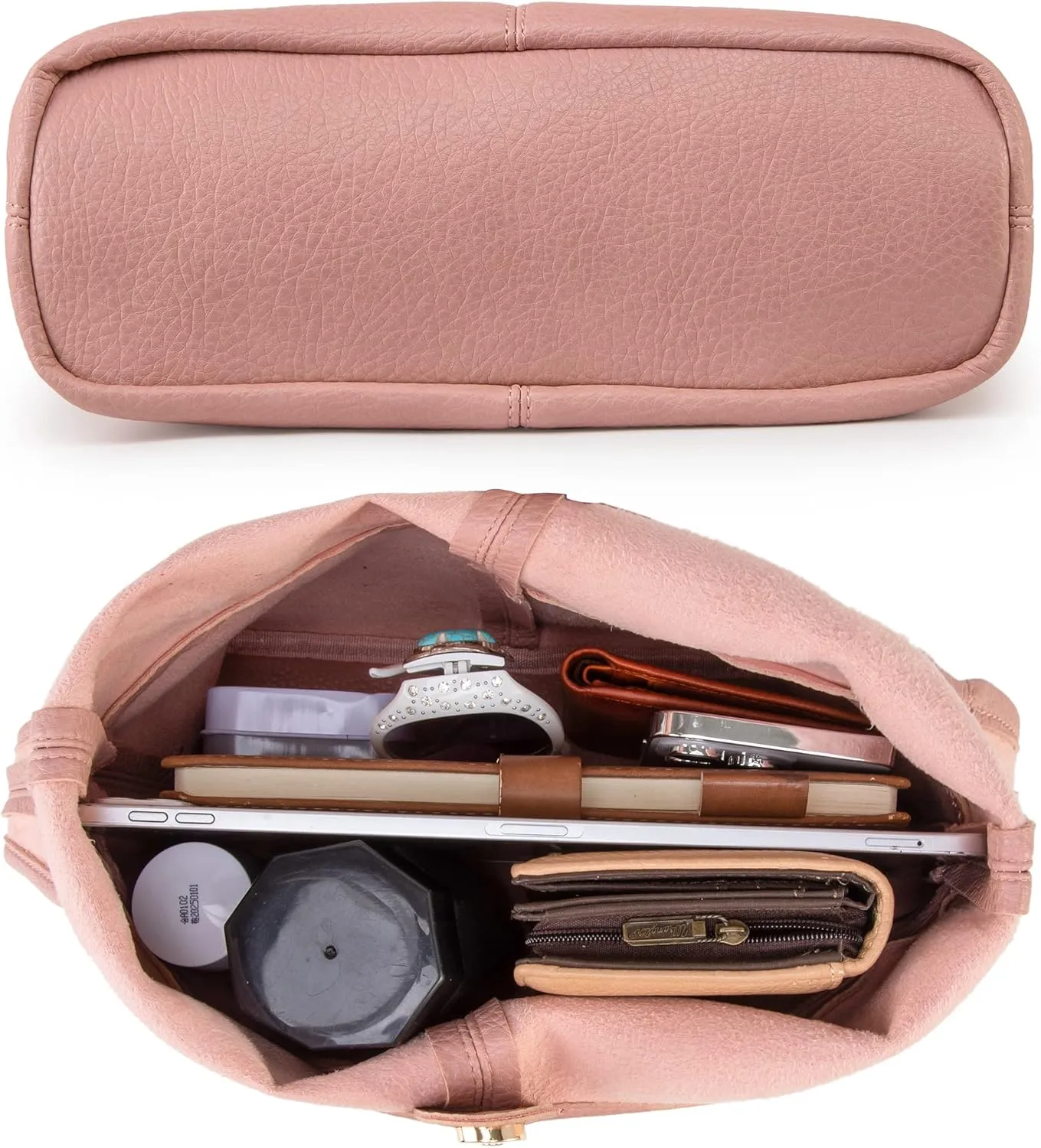 Montana West Hobo Bags Purse for Women Ultra Soft Foldable Shoulder Slouchy Handbags with Cosmetic bag