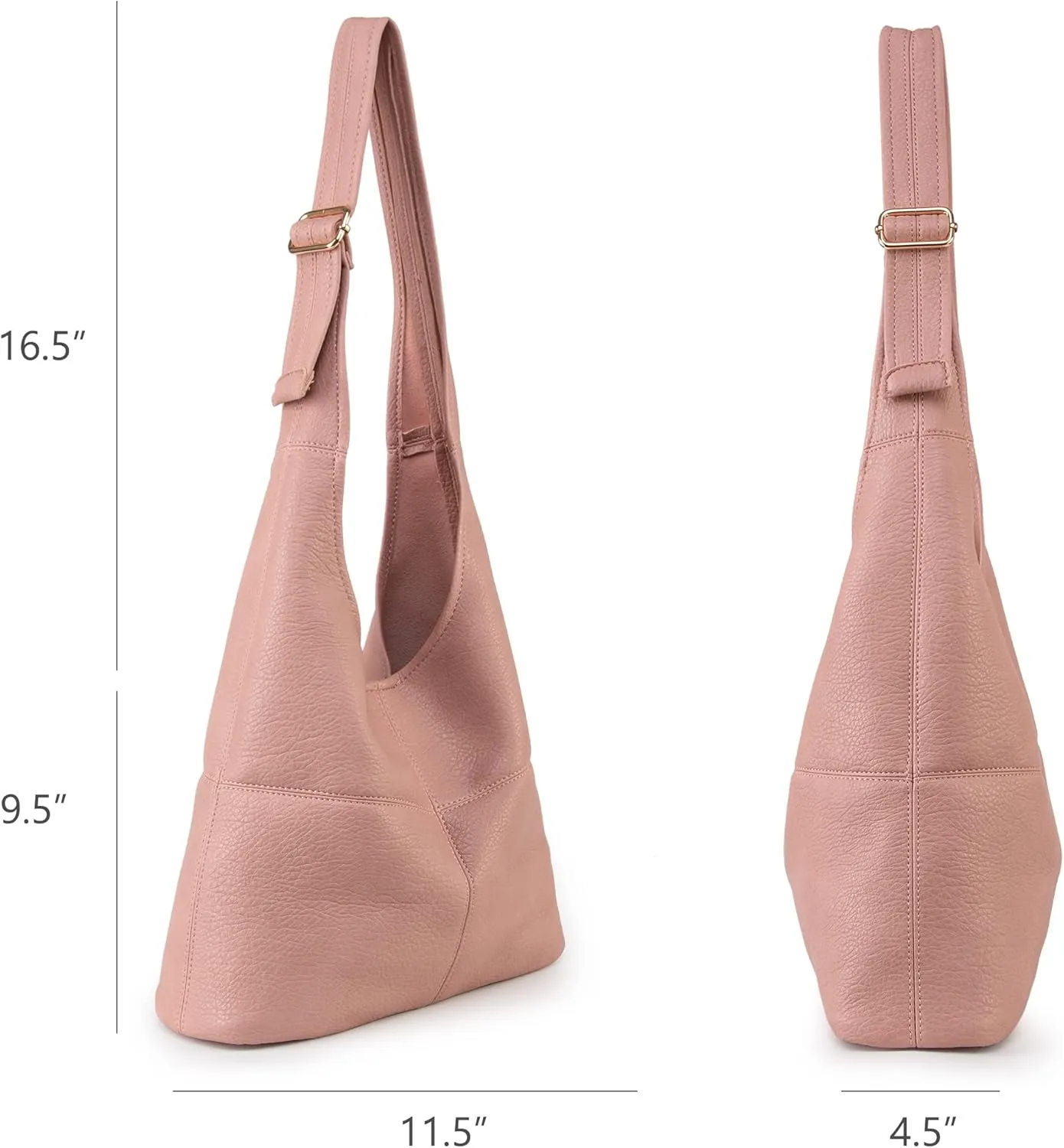 Montana West Hobo Bags Purse for Women Ultra Soft Foldable Shoulder Slouchy Handbags with Cosmetic bag